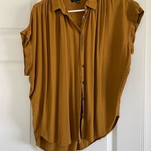 Madewell Button-up short sleeve top